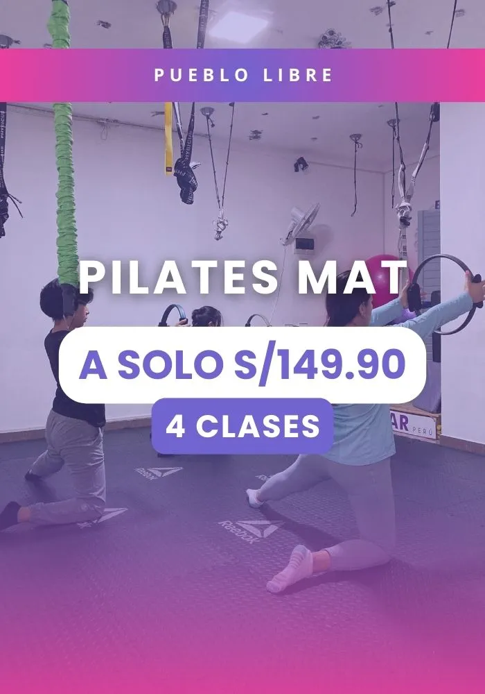 Promoción de Pilates Mat para la sede de Pueblo Libre
