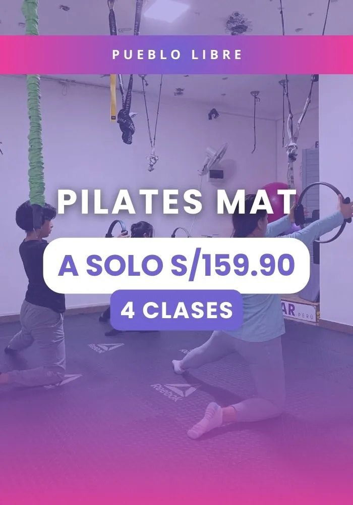Promoción de Pilates Mat para la sede de Pueblo Libre